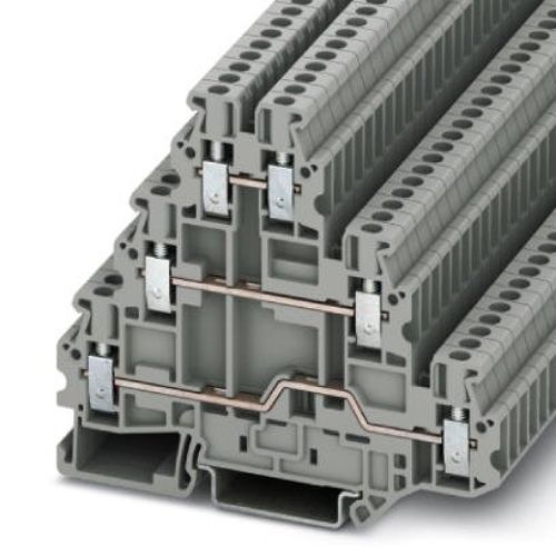 Picture of Kolmekordne kruviklemm 2.5 mm2 hall, Phoenix 