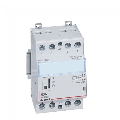 Picture of Moodulkontaktor CX3, 4NO, 63A AC1, 230VAC, 3mod, Legrand 