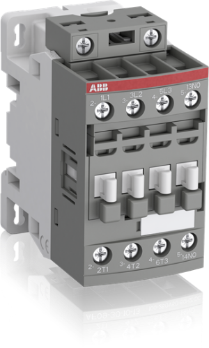Picture of Kontaktor AF12 3P, 12A, 5.5kW AC-3, 1NO 100-250VAC/DC, ABB 