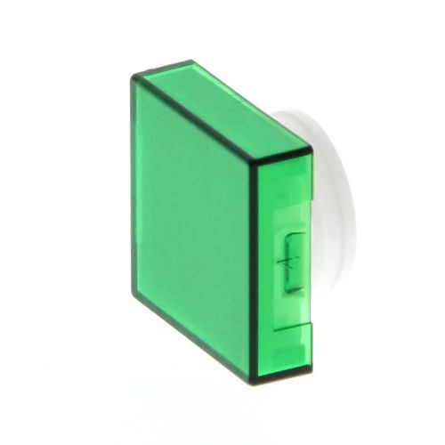 Picture of Pushbutton, illuminated, square, IP40, green, Omron 