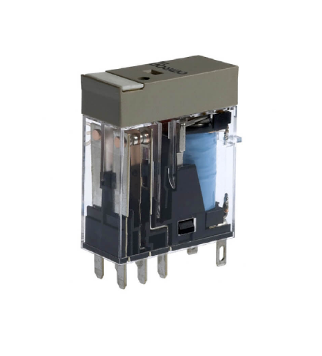 Picture of Minirelee G2R-2, 2CO, 5A, 24VDC, LED+Diood+AU kon, pesa P2RF08, Omron 