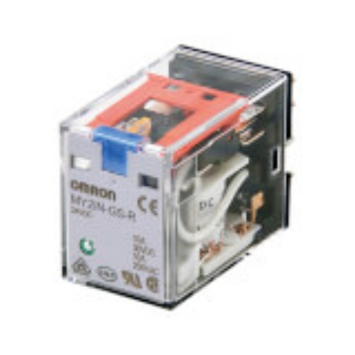 Picture of Relee MY2, 2CO, 10A, 110-120VAC, LED+TEST, pesa PYF08, Omron 