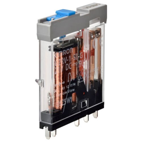 Picture of Minirelee 6.2 G2RV, 1CO, 6A, LED+TEST 24VAC/DC G2RV-SR00-le, Omron 
