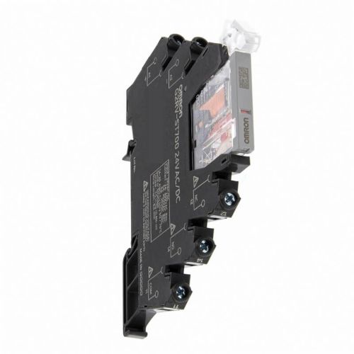 Picture of Minirelee + pesa 6.2mm G2RV, 1CO, 6A, 48VAC/DC, LED, kruvikl., Omron 