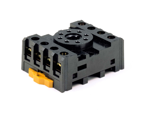 Picture of Releepesa PF08, MKS2-le, 8-pin, DIN-latile, (kruvikl.), Omron 