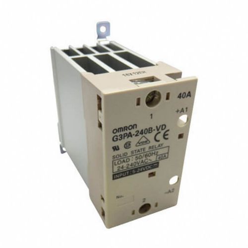 Picture of Pooljuhtrelee G3PA, 1P, 40A (24 - 240VAC), sisend 5 - 24VDC + radiaator, Omron 