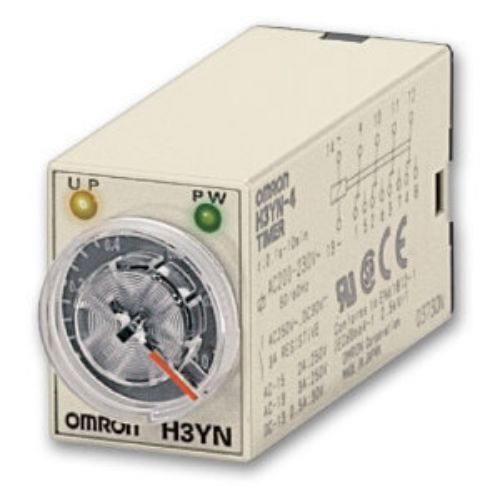 Picture of Aegrelee H3Y, 4 funktsiooni, 4CO, 0.1min- 10t, 100-120VAC, 14-pin, pesa PYFZ-14-E, Omron 