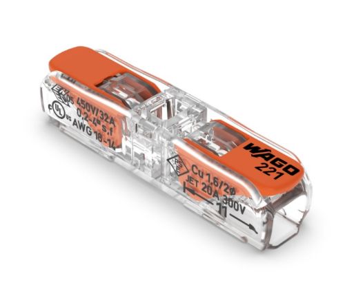 Picture of Ühendusklemm WAGO 2x0.2-4.0 mm² JÄTK avatav, peen.-, jämekiud ja plank juhtmele Cu 