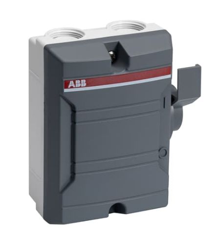 Picture of Turvalüliti 3P+1NO, 16A, 7.5kW AC-23 400V, IP65, 4xM25, ABB 