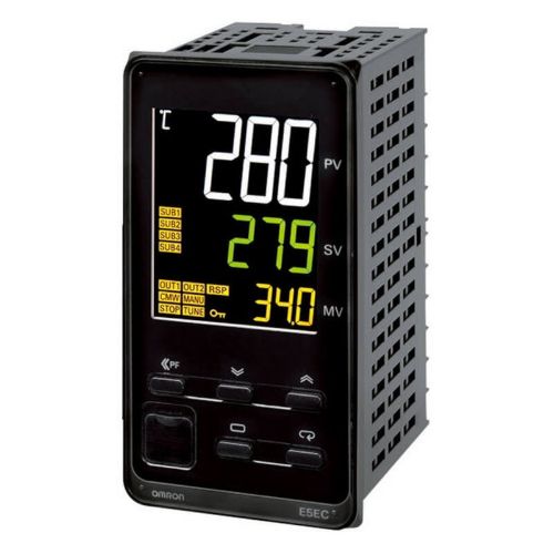Picture of Temp.kontroller E5EC, sis: univers. Välj: 1 x12VDC pulse/1 x Rel. OUT,4 AUX, RS-485, 230VAC, Omron 