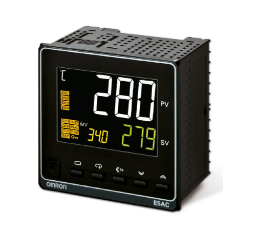 Picture of Temp.kont. E5AC, Sis: univ.,Välj. 1x relee, 4 AUX, 100-240VAC, IP66,  Omron 