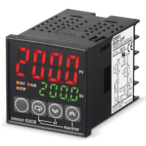 Picture of Temp.kontroller E5CB, Sis: termopaar, Välj: pinge (SSR), 1 alarmrelee, 24VAC/DC, IP66, Omron 