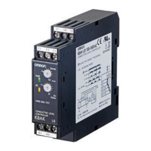 Picture of Nivoo kontrollirelee K8AK, 1CO, 10-100 kΩ, viivis 0.1-10s, 100-240VAC, Omron   