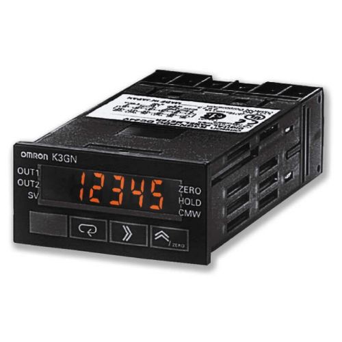 Picture of Protsessi indikaator 24VDC, PNP DC voolu ja pinge sisend, 2xNO relee, 48x24mm, IP66, Omron 