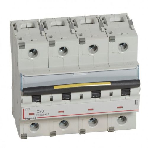 Picture of Moodulkaitselüliti DX3, 4P, 80A, C, 10kA/16kA, 6mod, Legrand 