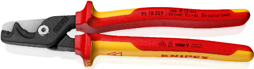 Picture of Kaablikäärid Stepcut XL 225mm 2 lõikeserva (35mm2/70mm2/120mm2) VDE 1000V KNIPEX 