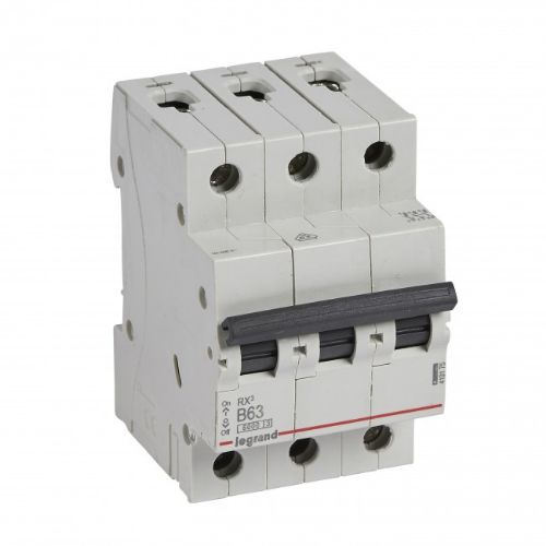 Picture of Moodulkaitselüliti RX3, 3P, 63A, B, 6kA, Legrand 