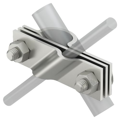 Picture of Maandusklamber 2760/20VA roostevaba  RD8-10/FL40x20mm, OBO 