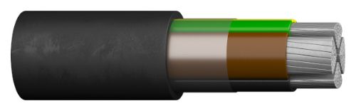 Picture of AXPK-PE 4G185mm2 0,6/1kV  Al kaabel T500/K22 Prysmian 