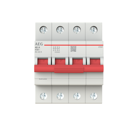 Picture of Pealüliti ESD, 4P, 40A, AEG 