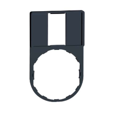 Picture of legend holder 30 x 50 mm with legend 18 x 27 mm unmarked, Schneider 