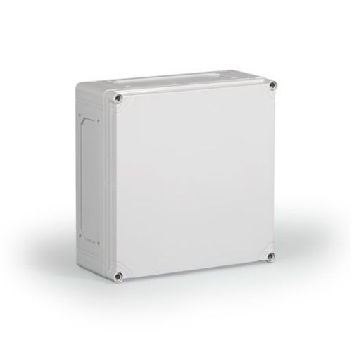 Picture of Polükarbonaatkarp Cubo C, 300x300x130mm, IP66/67, halli kaanega, 4xF2 avad, Ensto 