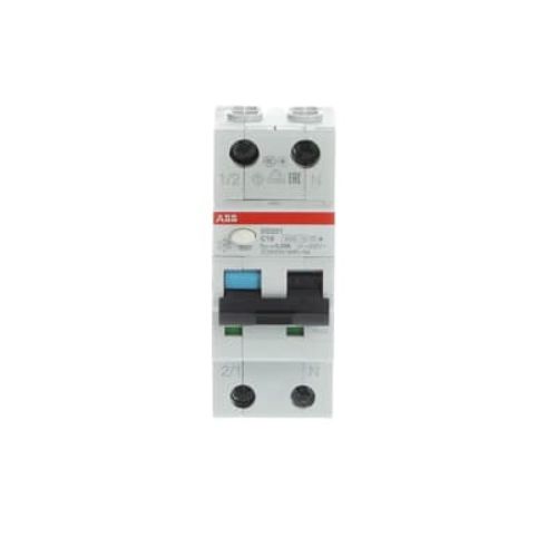 Picture of Kombikaitselüliti (RCBO) DS201, 1P+N, 16A, C, 30mA, A, 2mod, ABB 