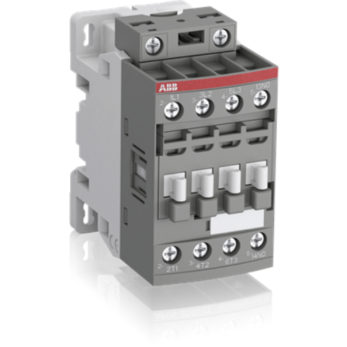Picture of Kontaktor AF09 3P, 9A, 4kW AC-3, 1NO 100-250VAC/DC, ABB 