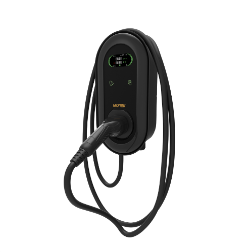 Picture of Elektriauto laadija, 22kW, 32A, 3f, Type 2 6,5m, RFID, LCD, DLM, WIFI/LAN, OCPP1.6, Morek  