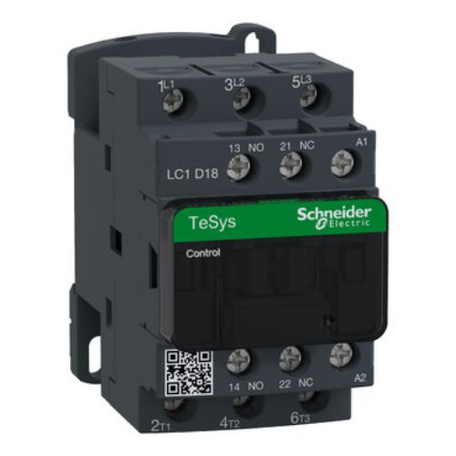 Picture of Kontaktor 3P, 18A, 1NO+1NC, 230VAC, Schneider 
