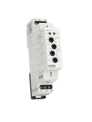 Picture of Pingekontrollirelee HRN-36, 1F faasi min/max pinge 1CO, viivis 0.1-10s, 6-30VDC, Elko 