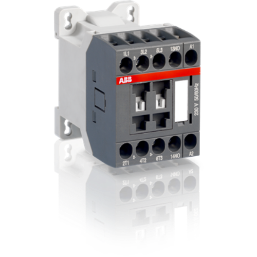 Picture of Kontaktor AS09 3P, 9A, 4kW AC-3, 1NC, 24VAC, ABB 