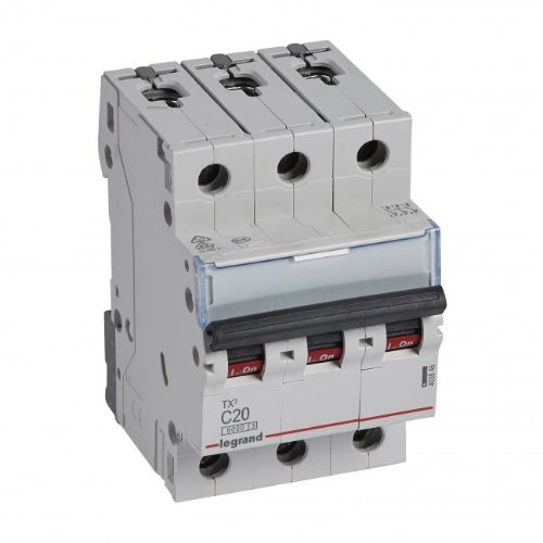Picture of Moodulkaitselüliti TX3, 3P, 20A, C, 6kA, Legrand 