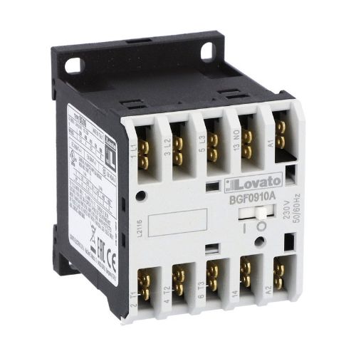 Picture of Minikontaktor 4P, 9A, 4kW, 230VAC, pistikühendus, Lovato