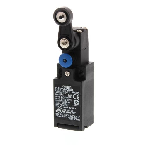 Picture of Teekonnalüliti D4N, 1NO+1NC (Slow), RESET, HOOB+RULLIK (plast), IP67, M20, Omron 