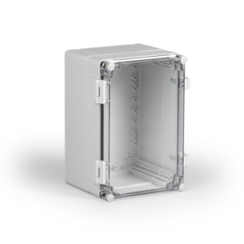 Изображение Polükarbonaatkarp CUBO W 200x300x185mm, IP66/67, läbipaistva kaanega, uks hingedel, Ensto 