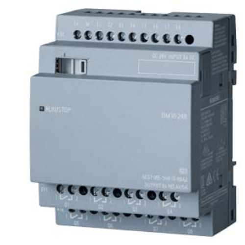 Изображение Laiendusmoodul LOGO8 DM16 24R, 24VDC, 8DI, 8DO (relee), Siemens 