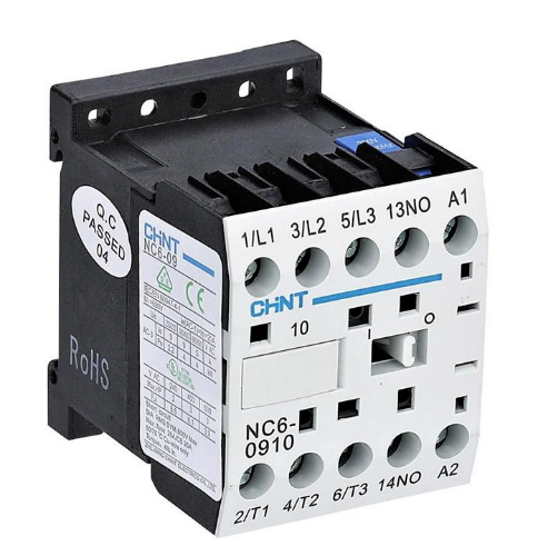 Изображение Minikontaktor NC6, 3P, 9A, 4kW, 1NC, 230VAC, Chint 