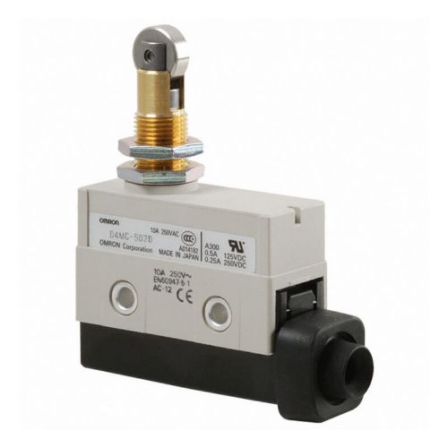 Изображение Teekonnalüliti (mini) D4MC, 1NO+1NC 10A, RULLIK, IP67, paneelpaigaldus, Omron 