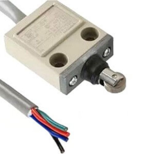 Изображение Teekonnalüliti (kompakt, metall) D4C,  1NO+1NC 5A(250VAC)/4A(30VDC), RULLIK, kaabel 3m, IP67, Omron 