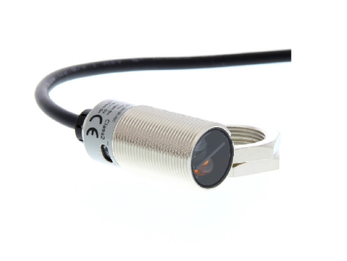 Изображение Fotoandur Hajutatud taust (BGS) E3FB, M18, metall, Sn100mm (fiks.), PNP, kaabel 2m Omron 