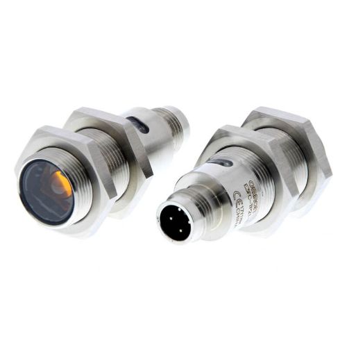 Изображение Fotoandur Saatja-Vastuvõtja E3FC, M18, roostevaba, Sn20m, PNP, IP67, pistik M12 4-pin, Omron 