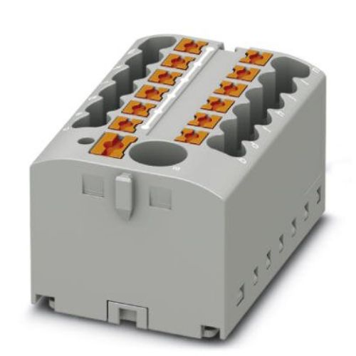 Изображение Jaotusklemm PTFIX 6mm²/12x2.5mm², hall, (lisada DIN adapter 3274054), Phoenix 