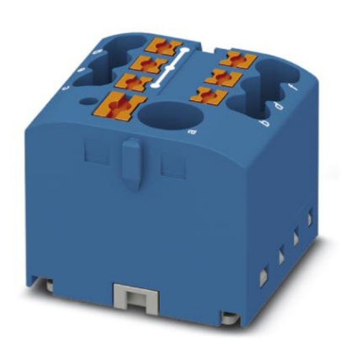 Изображение Jaotusklemm PTFIX 6mm²/6x2.5mm², sinine, (lisada DIN adapter 3274054), Phoenix 