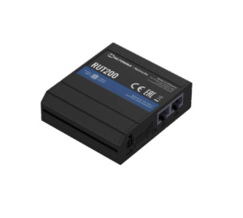 Изображение LTE Router koos Wifiga, 2,4 GHz, 2xLAN, 802.11b/g/n,-40...75C, 9-30VDC, IP30, Teltonika 