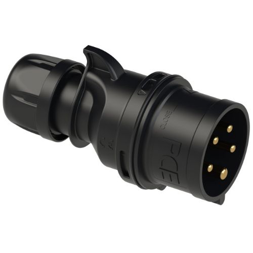 Изображение Pistik 16A 5P 6H 400VAC IP44, must, CEE, PCE 