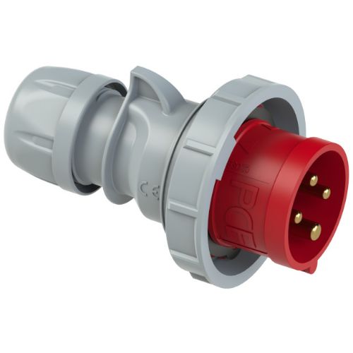 Изображение Pistik 32A 4P 6H 400VAC IP67, vedruklemm CEE, PCE 