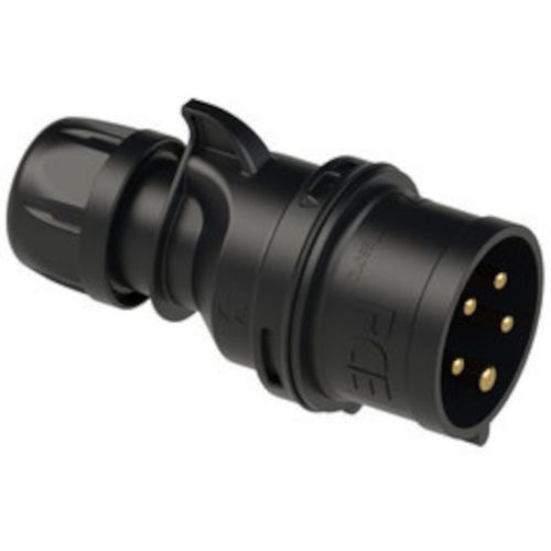 Изображение Pistik 32A 5P 6H 400VAC IP44, must, CEE, PCE 