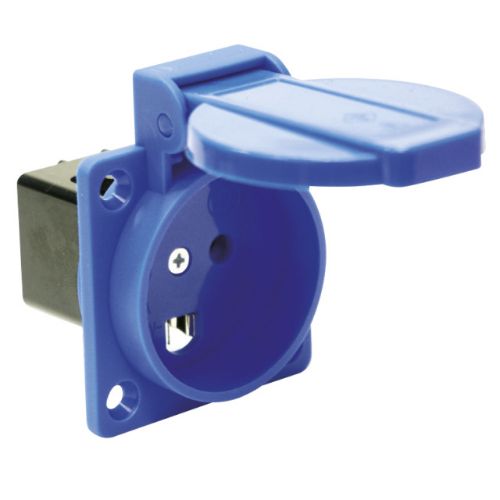 Изображение Kilbipesa 16A 2P+E 230VAC IP54 sinine, kruviklemm, (50x50) Taani standard, PCE 