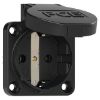 Изображение Kilbipesa 16A 2P+E 230VAC IP54, must, vedruklemm, (50x50) Schuko, PCE 